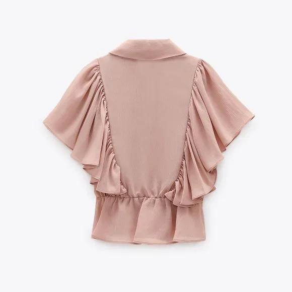 LAST ONE!!! ZARA Blouse with Contrasting Tie - Picture 9 of 12